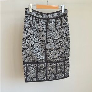 Proenza Schouler Metalic Lace Midi Skirt